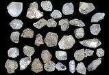 Flat: Clear Quartz Crystals (Morocco) - Pieces #82339-2